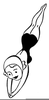 Animated Swimmer Clipart Image