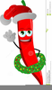Christmas Chili Pepper Clipart Image