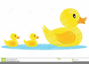 Mother Duck And Ducklings Clipart Image