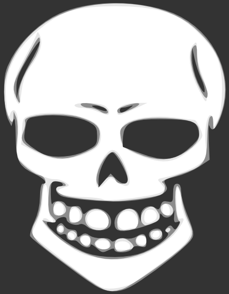 human skull drawing. Skull Human X Ray clip art