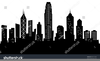 City Night Skyline Clipart Image