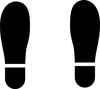 Shoe Footprints Clipart Image