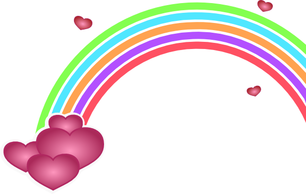 clipart of rainbow and sun - photo #48