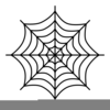 Black And White Spider Web Clipart Image