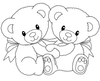 Clipart Of Bears Hugging Image