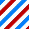 Blue & Red Diagonal Stripes Clip Art