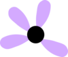 Lilac Flower Missing 4 Clip Art