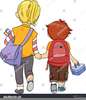 Big Sister Little Brother Clipart Image