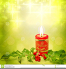 Free Clipart Christmas Candles Image