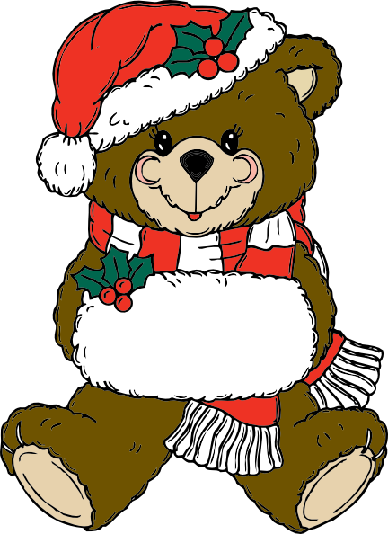 clipart christmas teddy bear - photo #5
