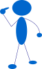 Blue Man Clip Art