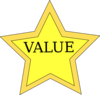 Value Star Clip Art