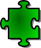 Jigsaw Green Clip Art