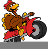 Motorcycle Thanksgiving Clipart Image