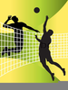 Volleyball Clipart Black And White Image