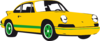 Yellow Porsche Clip Art