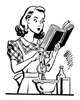 Housewife Clipart Retro Image