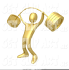 Bending Weights Clipart Image