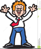 Excited Person Clipart Image