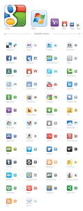 Vector Social Media Icons Full Preview Image