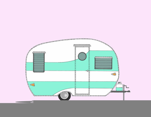 camper cartoon clipart free