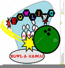 Retro Bowling Clipart Image