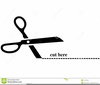 Cut Along Dotted Line Clipart Image