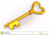 Gold Key Clipart Image