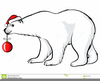 Christmas Polar Bear Clipart Image