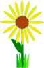 Simple Yellow Flower Clip Art