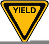Clipart Yellow Yield Sign Image