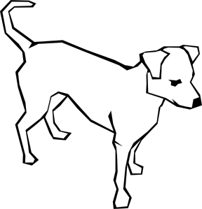 Dog Simple Drawing Clip Art