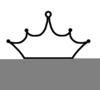 Black And White Crown Clipart Image