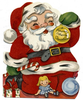 Santa Playing Basketball Clipart Free Image