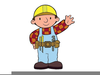 Clipart Builders At Work Image