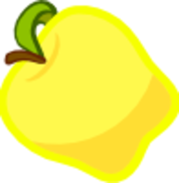 clipart yellow apple - photo #9