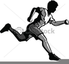 Running Silhouette Clipart Image