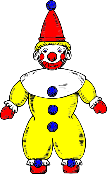 clipart of a clown - photo #26