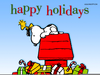 Snoopy Christmas Gift Clipart Image