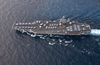 Aerial View Of The U.s. Navy Nuclear Powered Aircraft Carrier Uss Harry S. Truman (cvn 75) Image