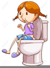 Boy Running Bathroom Clipart Image