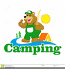 Bear Camping Clipart Image