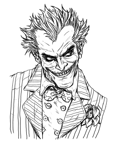 joker comic sketch
