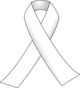 White Ribbon 3 Clip Art