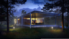 Farnsworth House Night Image