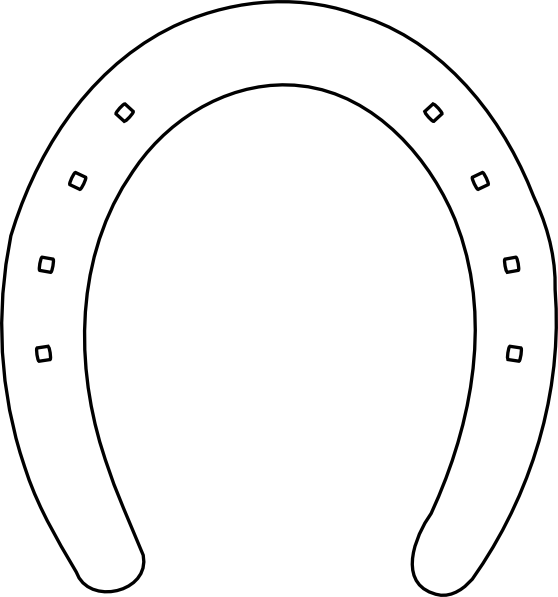 horseshoes clip art. Horse Shoe Outline clip art