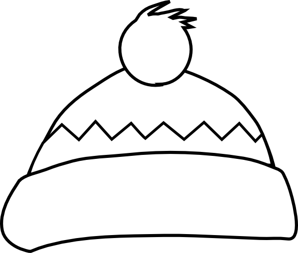 Winter Hat Clipart Black And White