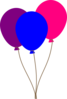 Colourful Balloons  Clip Art