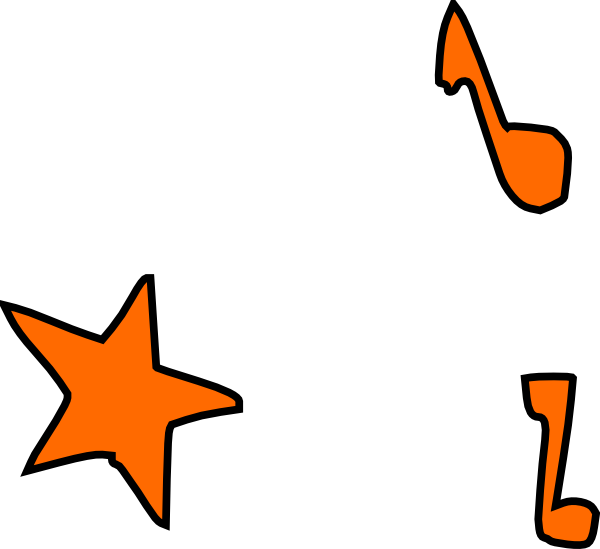 Music Notes Star clip art