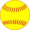 Yellow Softball Clip Art